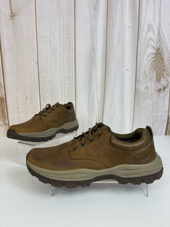 Skechers Other - Skechers Relaxed Fit Knowlson Leland Leather Sneakers Comfort Shoes Brown Size 9